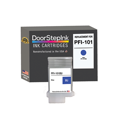 DoorStepInk kompatible Tintenpatronen für Canon PFI-101 Blau 130ml - USA - Bild 1 von 6