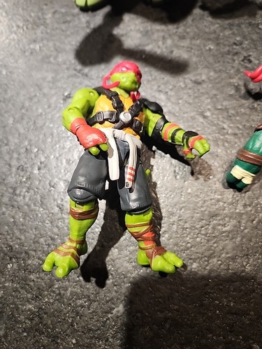 Playmates Viacom Teenage Mutant Ninja Turtle 4 Stück 2 Raphael Michaelangelo  - Bild 3 von 9