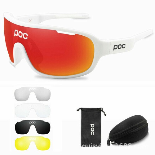 POC Polarized Cycling Glasses Bike Goggle Driving Sunglasses 4pc Replace Lens UK - Picture 5 of 10