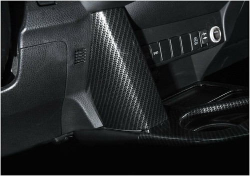 Console Storage Box Frame Trim 1* Fit For Toyota RAV4 2014-2019 Carbon Fiber ABS - Picture 5 of 8
