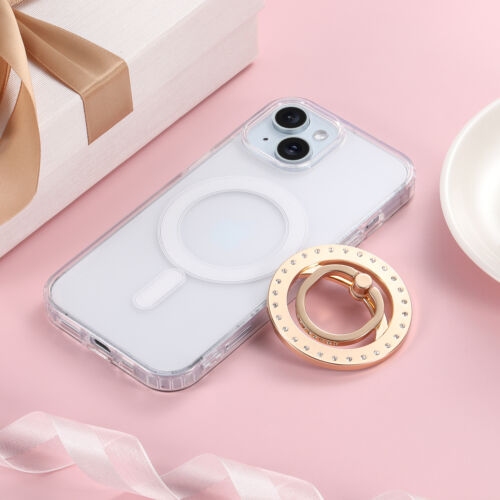 Magnetic Phone Ring Holder Mag Safe Diamond Bling Magnetic Phone Grip KickStand - Picture 19 of 36