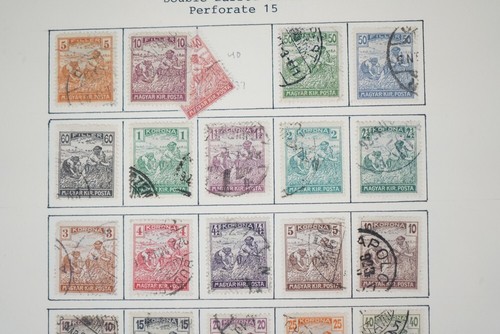 COLECCIÓN DE 550+ SELLOS DE HUNGRÍA AÑOS 1870-1940 COMO NUEVOS Y USADOS EN UN ÁLBUM CARDINAL - Imagen 20 de 24