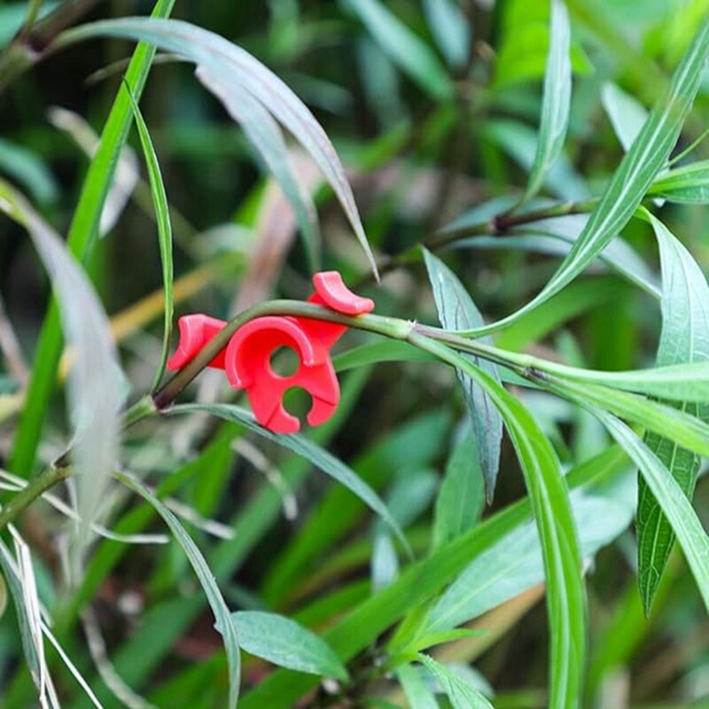 2X(Low Stress Training Clips 90 Degrees Plant Stem Red 30Piece M3S3