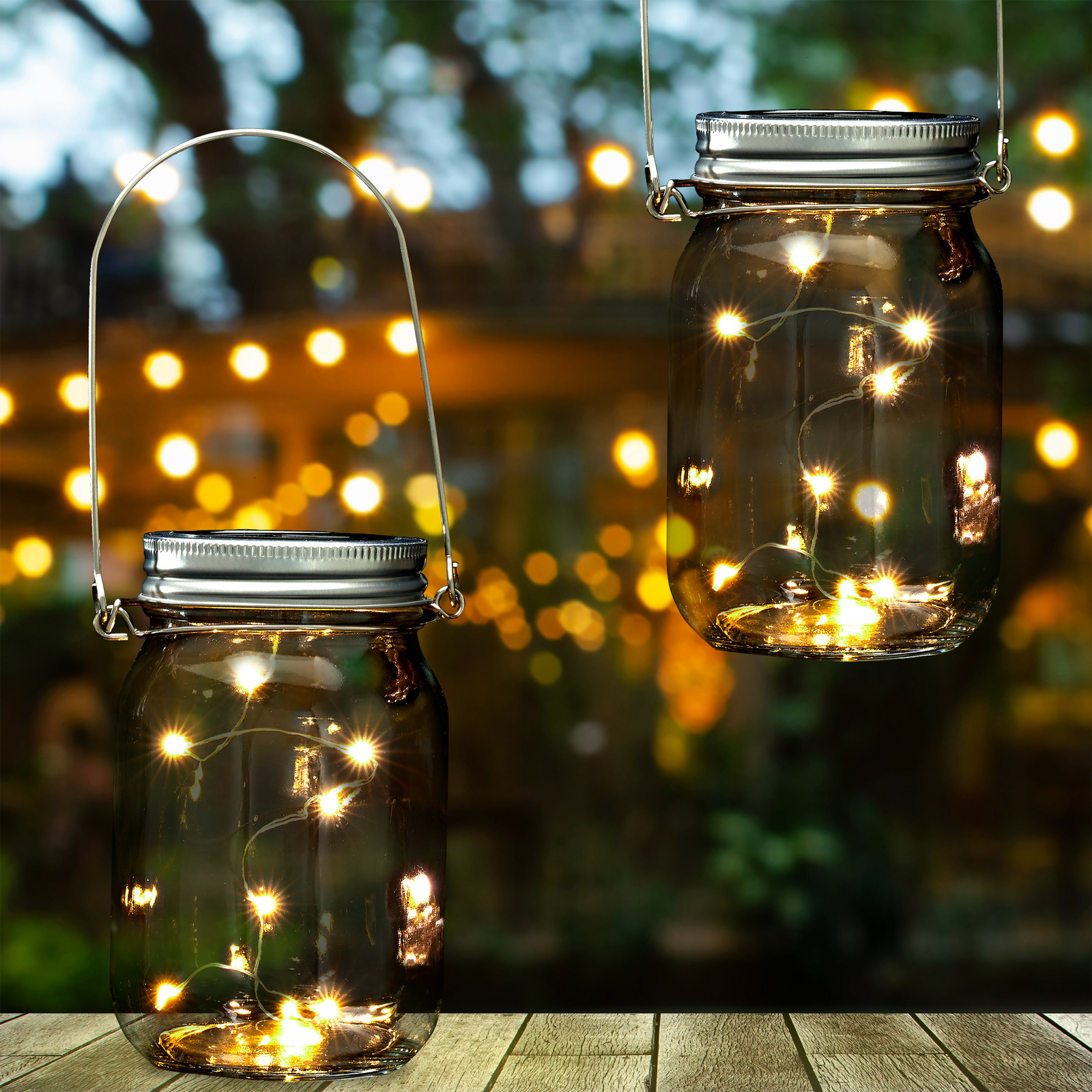 Solar Marienkäfer LED Wanddeko Gartendeko Dekolicht 2er Set Glücksbringer