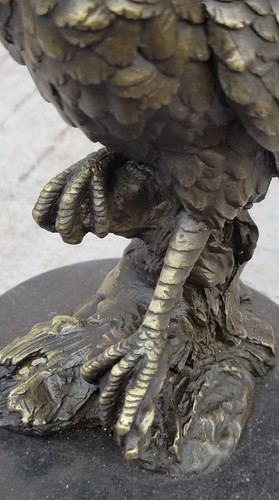 Bronzeskulptur großes Huhn Hahn Bauernhof Tier Wohndeko Marmor Kunstwerk - Bild 8 von 10