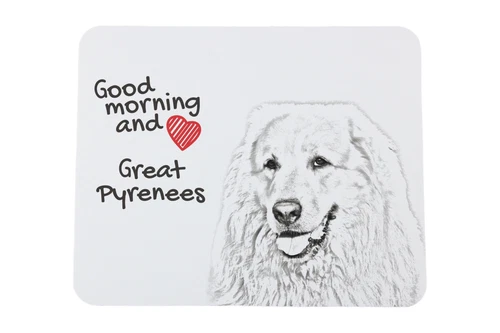 Pyreneese berghond muismat met hond Art-Dog