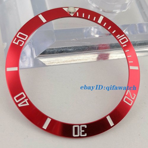 New 38mm Red Titanium watch bezel insert for 40mm parnis submariner watches - Picture 3 of 4