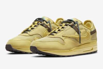 靴 Travis Scott Nike Air Max 1 CACT.US Gold Buy Travis Scott x Air Max 1 'Saturn Gold' - DO9392 700 | GOAT