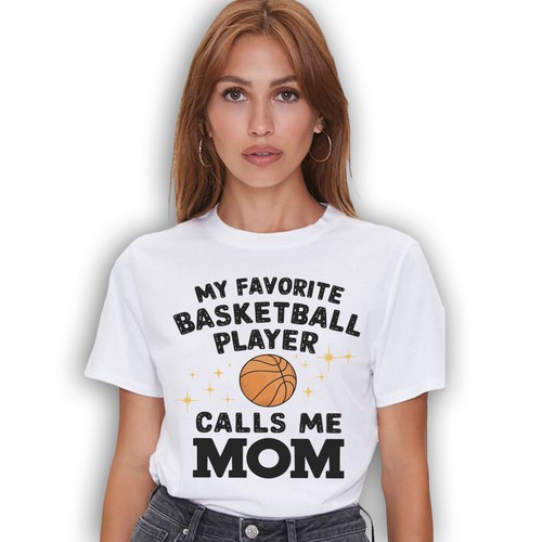 Camiseta deportiva My Favorite Basketball Player Calls Me Mom - Día de la Madre - Imagen 5 de 53