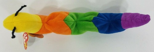 Vintage NWT Ty INCH the rainbow inchworm beanbag plush 4044 DOB 9/3/1995 - Picture 8 of 9
