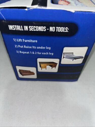 Raise Its 8300533s Vintage Furniture Riser Small Clear 1"x4"x4" 8 - Picture 12 of 13