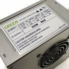 Green Black Dual Fan 650w-MAX ATX Power Supply 20+4Pin, SATA & PCIe