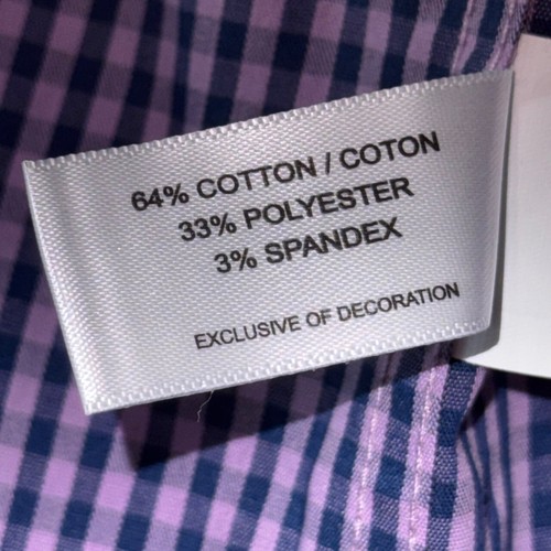 Cutter&Buck Neu mit Etikett Herren Gingham klassische Passform Stretch Hemd in Majestic-Größe 1XB - Bild 10 von 11