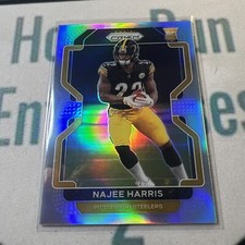 2021 PANINI PRIZM NAJEE HARRIS #343 ROOKIE SILVER PRIZMS PARALLEL SP STEELERS