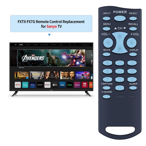 For Sanyo FXTG TV Remote Control DS13204 DS13330 DS24205 DS25320 DS27214 - Picture 2 of 7