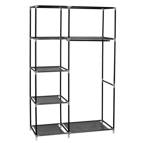 64"Portable Closet Storage Organizer Wardrobe Clothes Rack with Shelves Quality - Picture 10 of 12