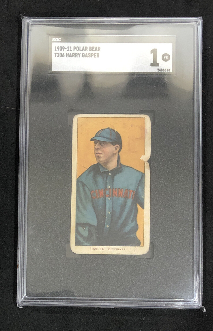 1909-1911 T206 Harry Gasper Polar Bear Back | SGC 1