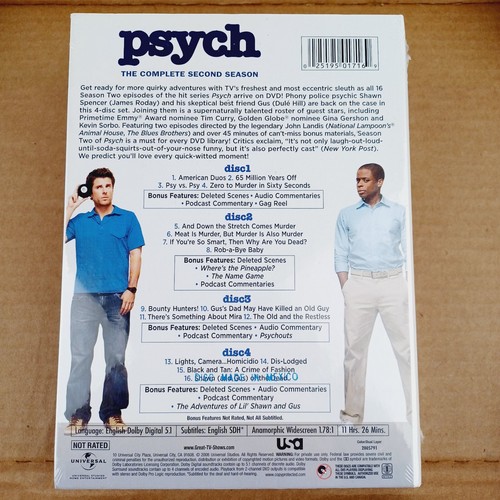Psych: the Complete Second Season (DVD, 2007) - 第 2/4 張圖片