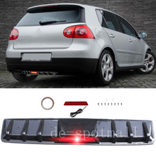 Heckdiffusor mit LED Licht Heck Diffusor Lippe Heckansatz für VW Golf 5 V R32