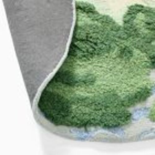 Round Earth Globe Rug – 3D Planet Design Carpet for Kids Room, Classroom - Picture 2 of 4