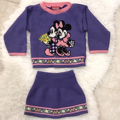 Disney Minnie Mouse Toddler Girls French Terry T-Shirt and Shorts Set 3T Blue