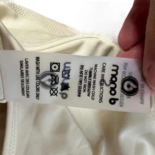 MONO B Zip Front Bra Top, Size Small - Picture 7 of 9