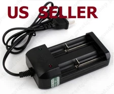 US SHIP Multi Function Lithium Li-Ion Battery Double Charger