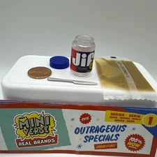 🥜 NEW! Miniverse REAL BRANDS Series 1 ~ Mini Food~ JIF CRUNCHY PEANUT BUTTER