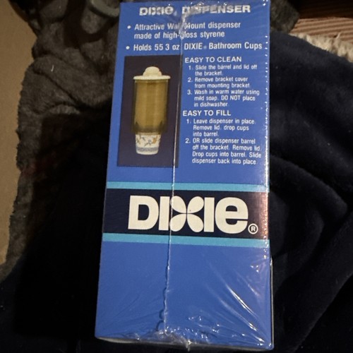 Vintage Props Dixie Bathroom Wall Mount Cup Dispenser Beige w/Cups 1988 - Picture 3 of 4