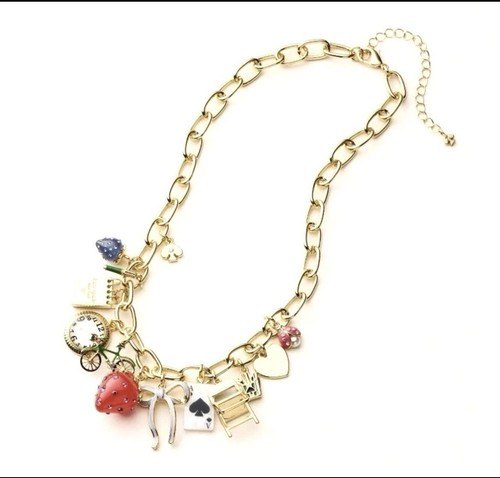 NEW**Target + KATE SPADE NEW YORK - CHUNKY CHARM - GOLD NECKLACE - Picture 3 of 6