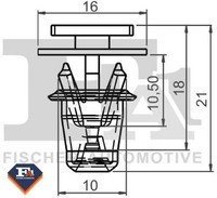 Fa1 12-40030.25 Clip FüR Zier-/Schutzleiste FüR Opel