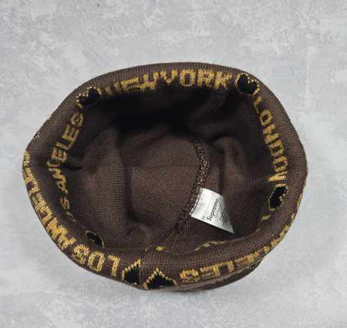 Supreme FW24 Hearts Beanie Brown One Size - Bild 5 von 7