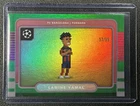 LAMINE YAMAL 2025-26 TOPPS UCC #8B-17 8BIT SHOTS GREEN FOIL 57/99 BARCELONA