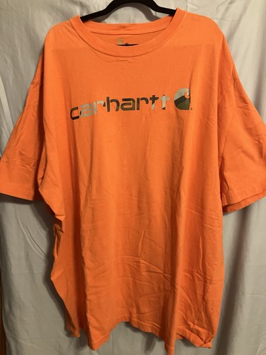 Carhartt Men's T-Shirt Short Sleeve 4XL Original Fit Blaze Orange