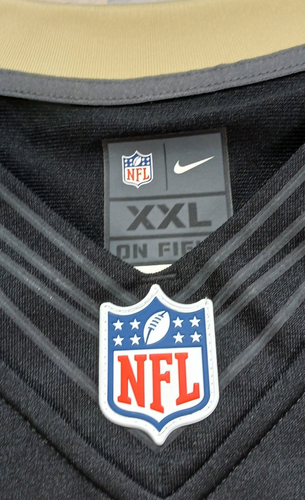 Nike NFL On Field New Orleans Saints #28 Mark Ingram Jersey Men's 2XL Black - Picture 5 of 10
