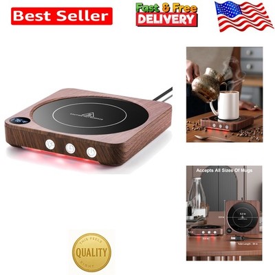 Compact 36W Coffee Mug Warmer with Safety Features - Perfect for Home & Office