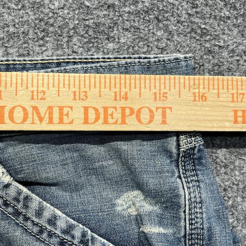 Polo Ralph Lauren Jeans Herren 32x32 Utility Straight Fit Button Fly Patchwork Y2K - Bild 9 von 12