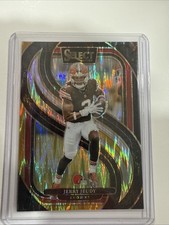 2024 Panini Select - Premier Level Jerry Jeudy #169 Black & Orange Shock Prizm