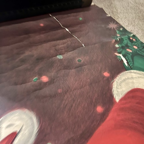 Póster/cubierta de puerta de Papá Noel de Navidad 1962 de colección Sears & Roebuck 6’ de alto 3’ de ancho - Imagen 8 de 18