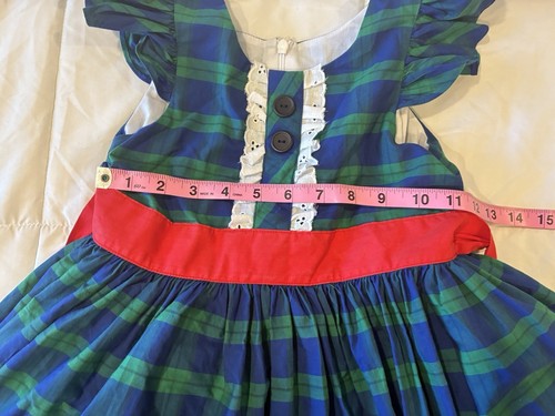 Nelly Madison Size 7-8 Boutique Girls Dress Alexandra Plaid - Picture 6 of 9