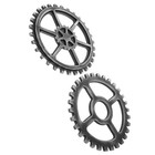 2pcs Industrial Toothed Gear Pendant Decor Rustic Wall Gear Decor for Bar Pub