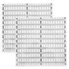 40 Pcs Klebermetrik Mit Unterstützten Skala Selfklebeband Herrscher