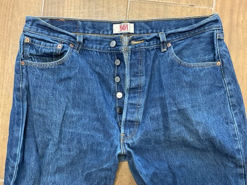 Levi’s 501 Button Fly Straight Leg Herren Jeans 38x32 - Bild 3 von 7
