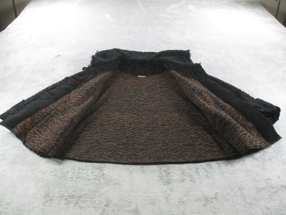 Chaqueta Lee Andersen Mujer Mediana Negra Marrón Columpio Roseta Botones Hecha en EE. UU. Foto 2 de 4