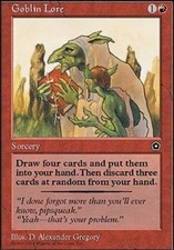 Goblin Lore Light Play, English Magic the Gathering MTG Portal Second Age