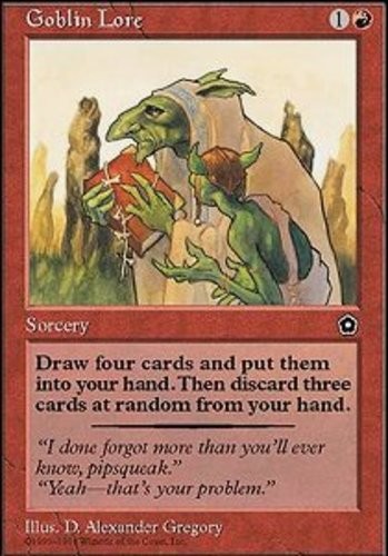 Goblin Lore Light Play, English Magic the Gathering MTG Portal Second Age - Picture 1 of 1