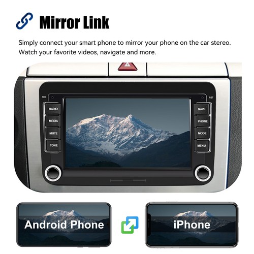 7" Android13 Car Stereo For VW Golf 5 6 Passat Polo Tiguan Touran GPS NAVI 4+64G - Picture 14 of 19
