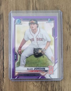 2021 Topps Bowman Chrome Prospects BLAZE JORDAN BCP-71 Purple Parallel /250