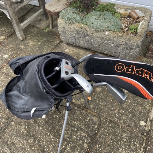 Hippo Golf Club Junior Set Right HandedDriver 9,7and 5 putter see photos. used - Picture 8 of 10