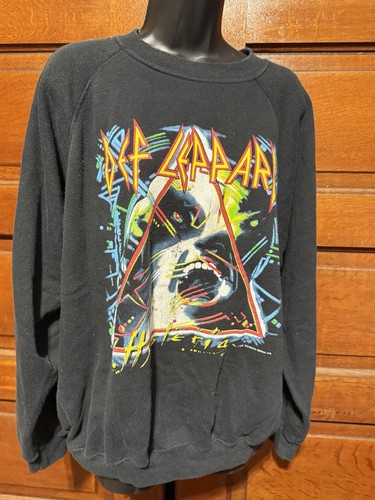 Sudadera vintage 87 Def Leppard Hysteria Tour 1987 Bludgeon Riffola LTD XL - Imagen 1 de 12